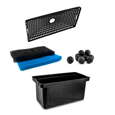 Bio Filterbox Teichfilter für Springbrunnen Pumpe Solarpumpe Unterwasserfilter