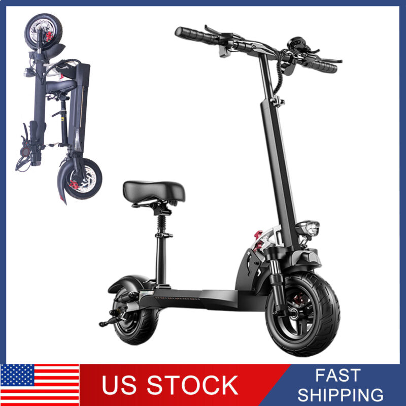 800w 48v Folding Electric Scooter For Adult E-Scooter Safe Commuter 45-50km/H