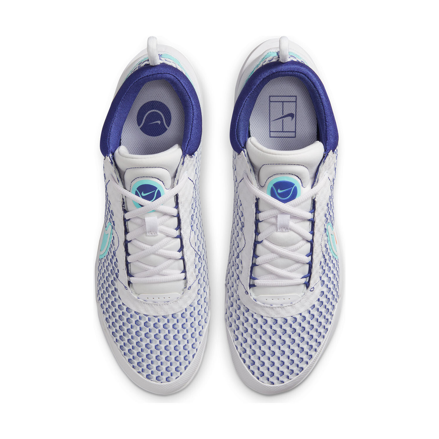 

Мужские теннисные кроссовки Nike Zoom Court Pro HC White Dynamic Turquoise DH0618-141 размер 12, Белый, Nike Court Air Zoom