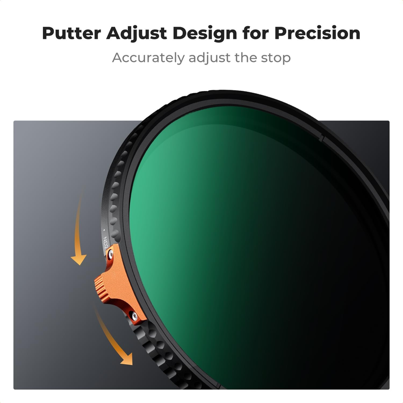 67mm Variable ND Filters ND2-ND400 (1-9 Stops) HD Adjustable Neutral Density 28