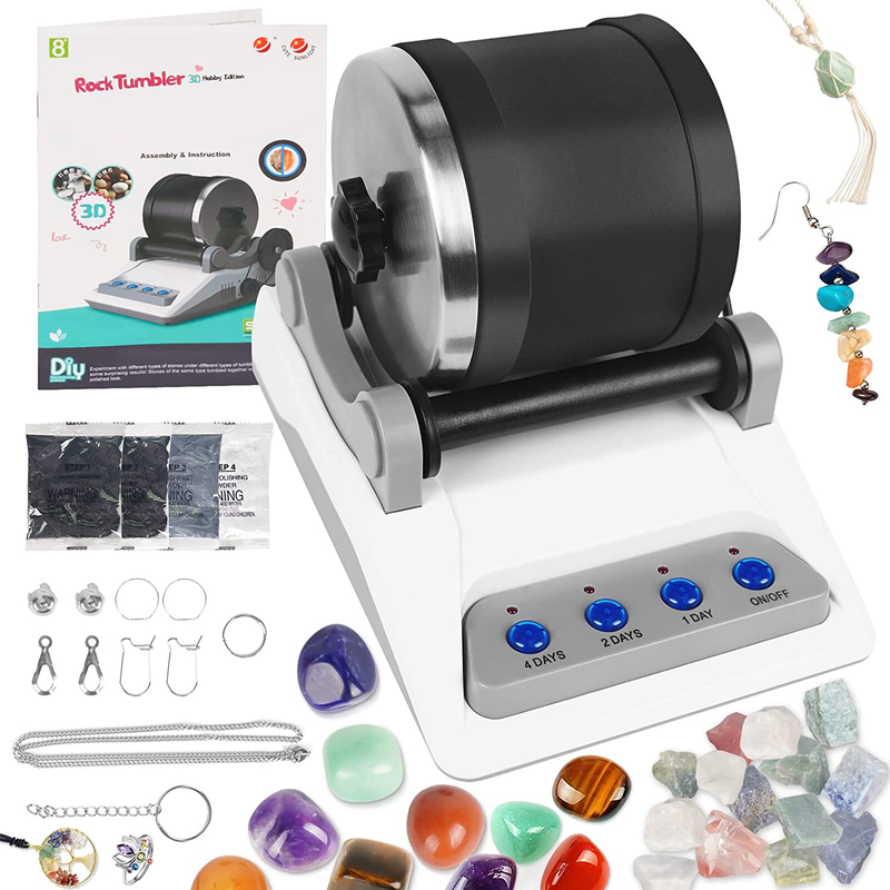 Wakeinsa Rock Tumbler Kit for Kids and Adults,Rock Polisher,