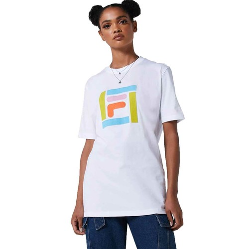 

Женская футболка Fila Monique Grass Logo белая LW016152-100, Белый