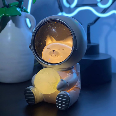 Astronaut Projector Night Light, Cute Spaceman LED Night Light Astronaut Moon La