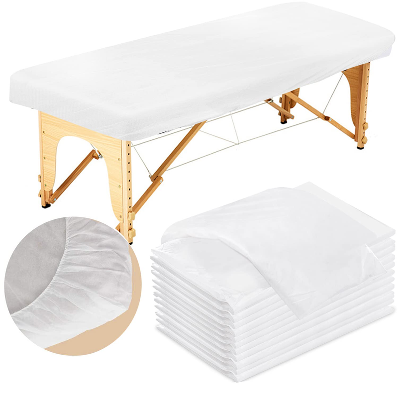 25PCS Disposable Fitted Massage Table Sheets Spa Bed Covers, Breathable Non Wove