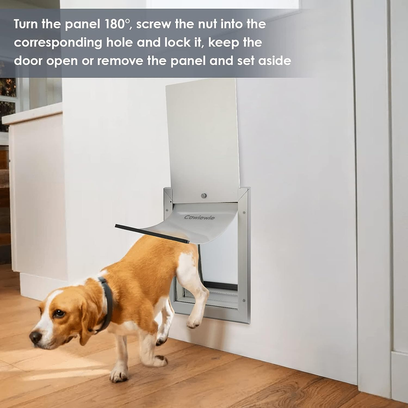 Pet Door with Aluminum Alloy Frame, Telescoping Tunnel Dog Door for Wall, Extrem