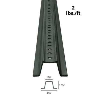 Tapco 054-00004 U-Channel Sign Post 10'L Green Lot of 3