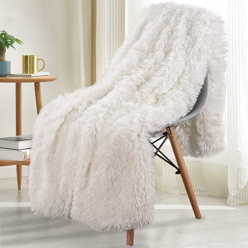 - Snuggly Fuzzy Faux Fur Blanket