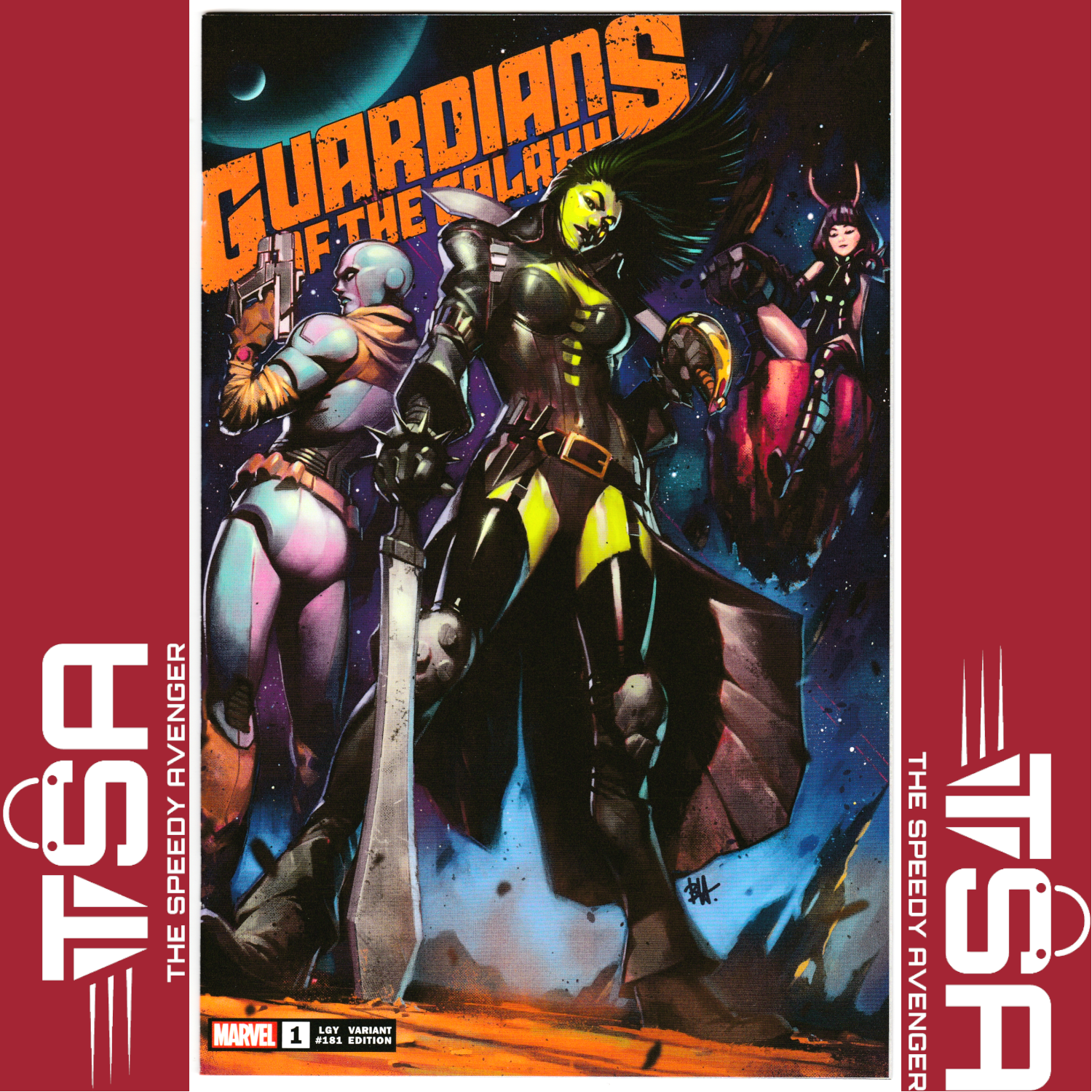 GUARDIANS OF THE GALAXY #1 (Vol 7 2023) Ben Harvey Trade Variant Whatnot COA