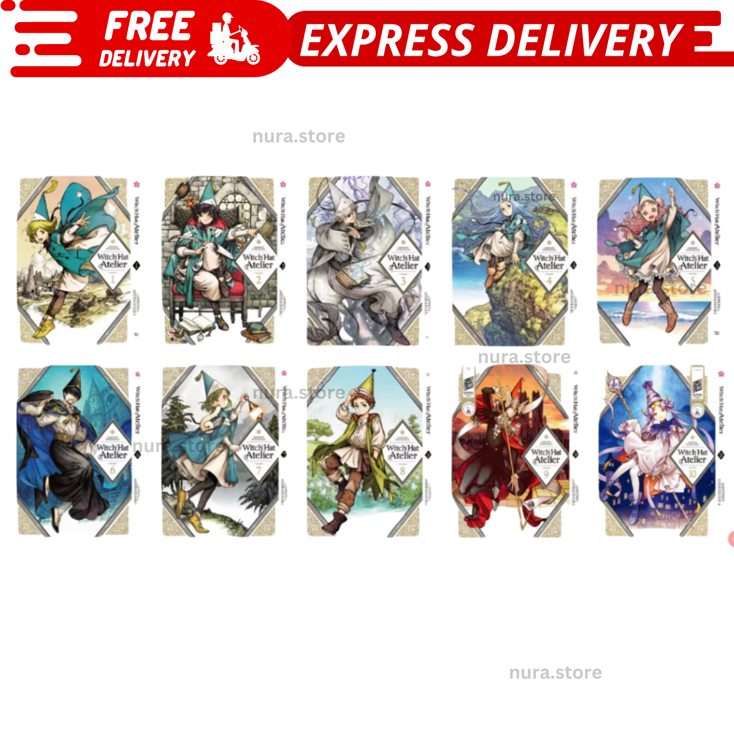 Witch Hat Atelier Volume 1-10 English Manga Set | eBay