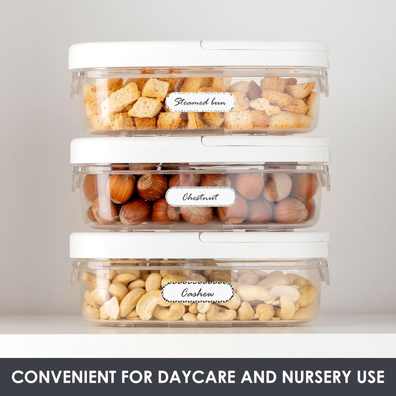 100 Pcs Waterproof Bottle Labels, Removable Write-On Stickers, Reusable Custom N