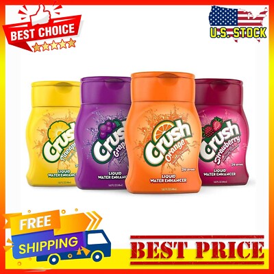 Crush, Variety Pack, Liquid Water Enhancer   New, Better Taste! (4 Bottles, M...