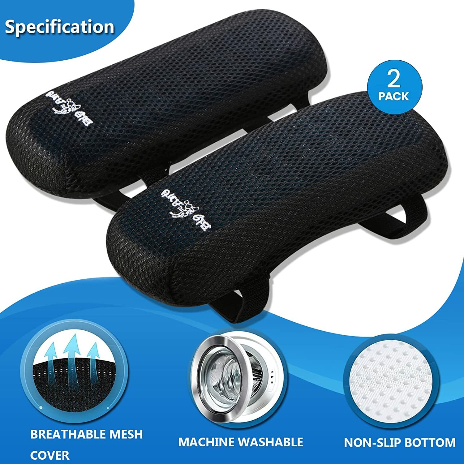 Armrest Pads Pillow Cover Gaming Chair Arm Rest Pads Cushion