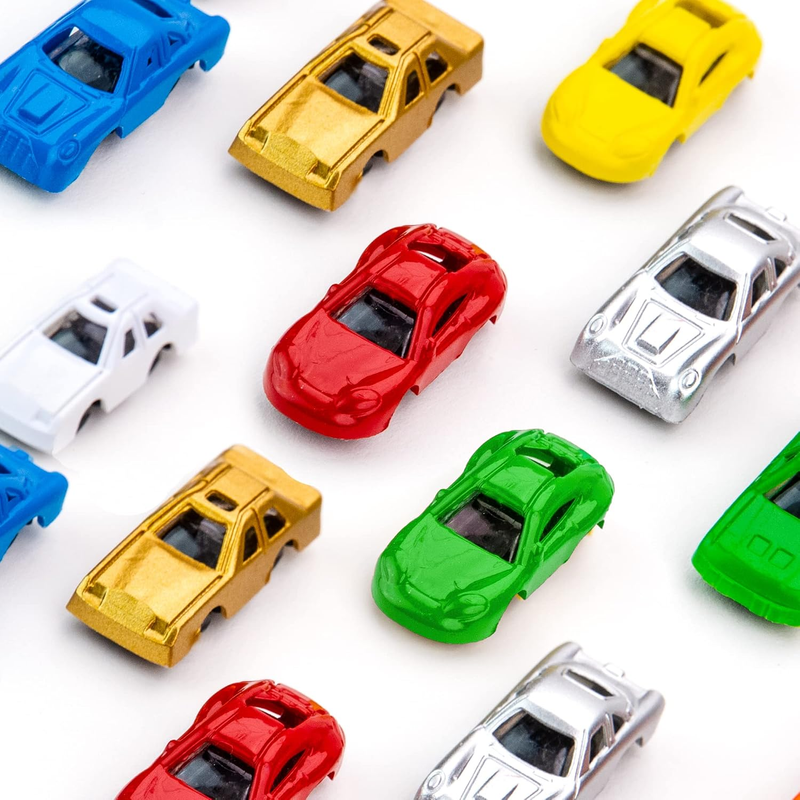 Mini Cars for Kids - Plastic Car Toys Bulk - Easter Egg Fillers - 100 Pcs Little