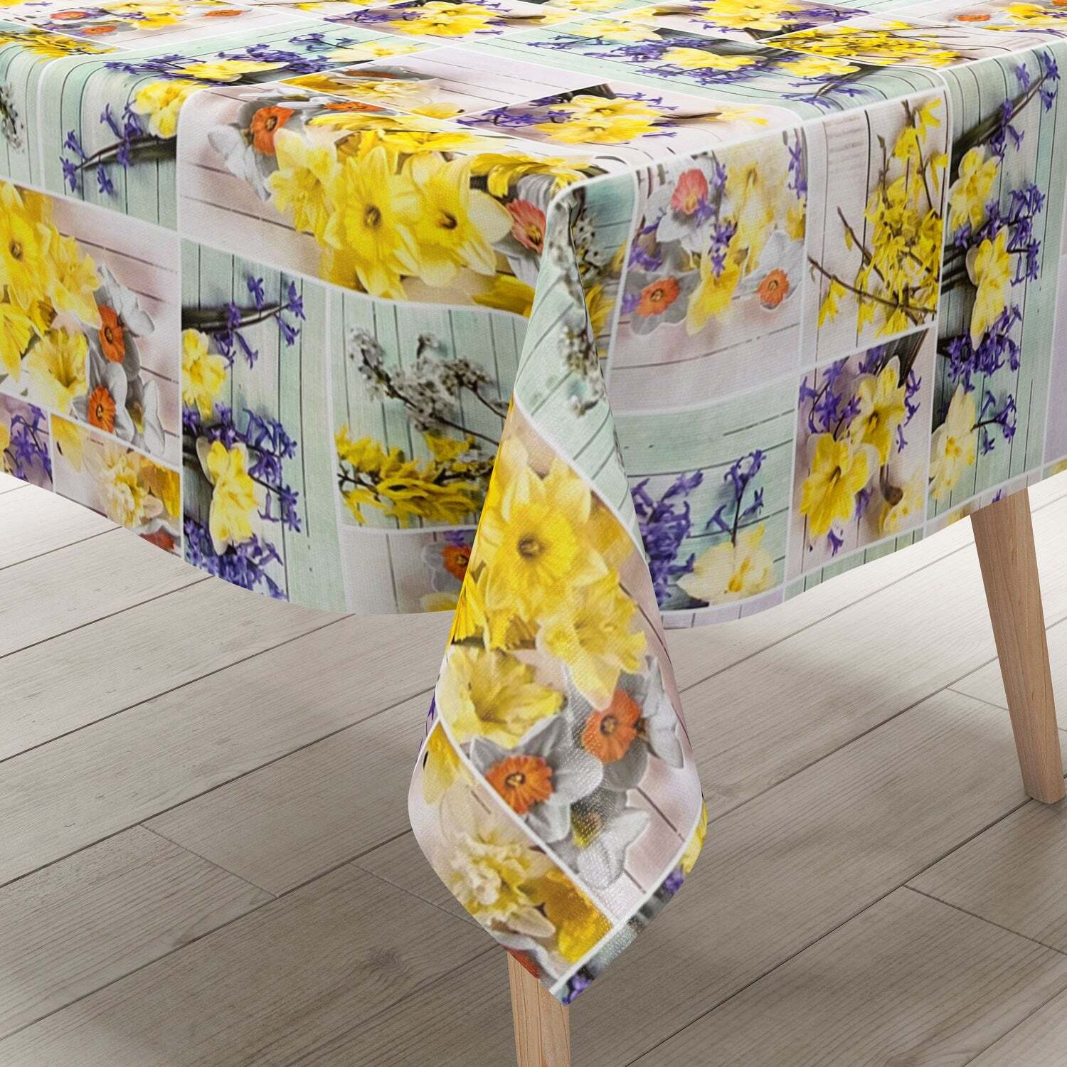 Tovaglia In Tela Cerata KEVKUS 120x160 Cm Ovale - Motivo Croco Cuori Primavera - Antiscivolo, Lavabile, Con Fodera In Pile