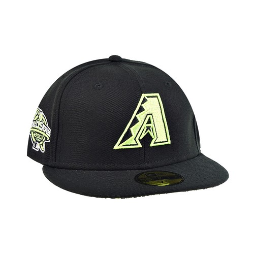 Мужские приталенные кроссовки New Era Arizona Diamondbacks Summer Pop 59Fifty Black-Volt Snake