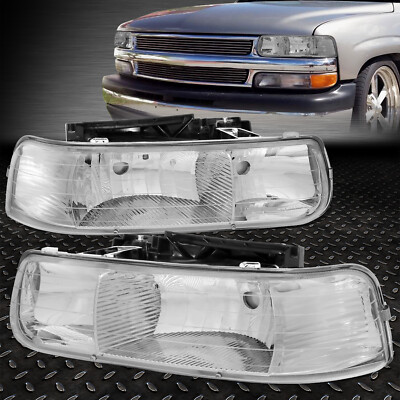 ДЛЯ 99-06 CHEVY SILVERADO SUBURBAN 1500 2500 ХРОМИРОВАННЫЙ КОРПУС ФАРЫ ГОЛОВНОГО ФОНАРЯ