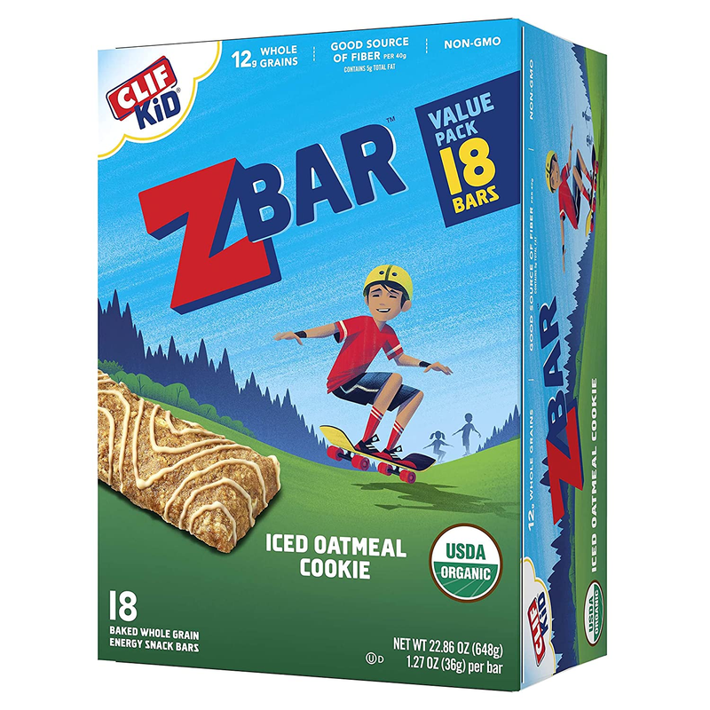 Clif Kid Zbar - Organic Granola Bars - Iced Oatmeal Cookie - Non-Gmo - Organic -