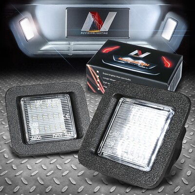 Nuvision Для 15-20 Ford F150 18 SMD Белая светодиодная подсветка номерного знака в сборе