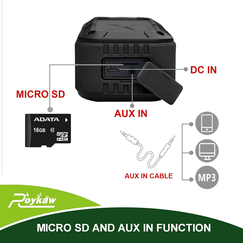 Golf Cart Bluetooth Speakers with Mount, Portable Wireless Speaker Compatible wi
