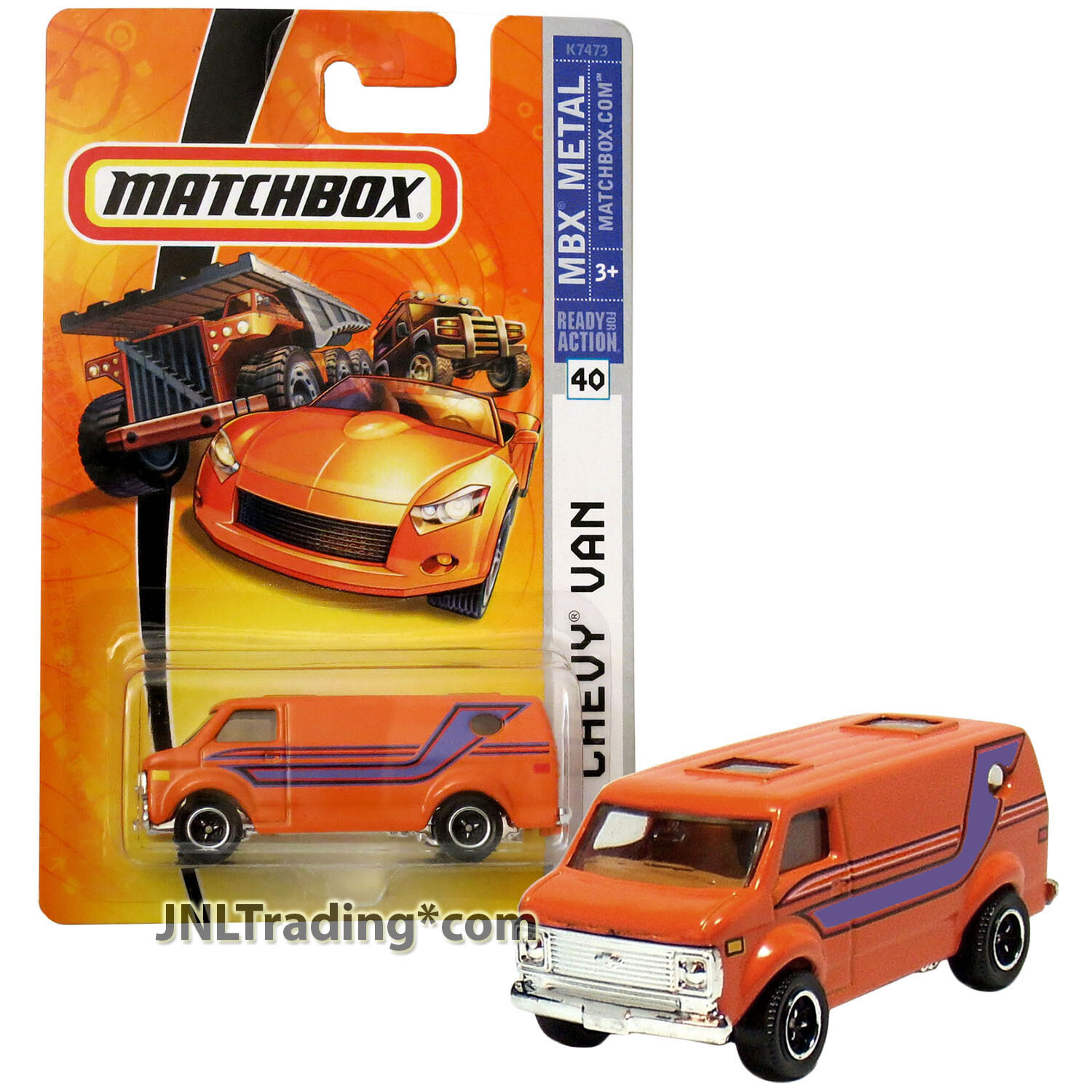 Year 2007 Matchbox MBX Metal 1:64 Die Cast Car #40 - Orange