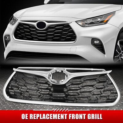 Для 20-24 Toyota Highlander Hybrid Limited Решетка радиатора в стиле OE с эмблемой