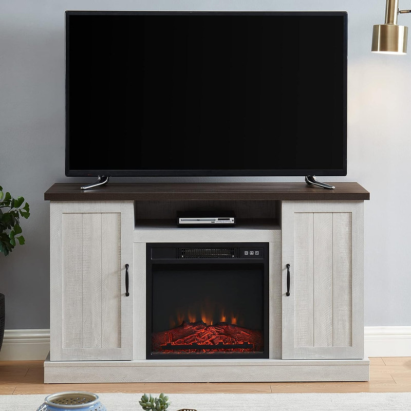 For 55 Inch Tv, Electric Fireplace Entertain
