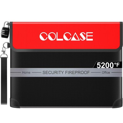 Fireproof Document Bag With Lock 5200โ Heat Insulated Waterproof And Fireproof