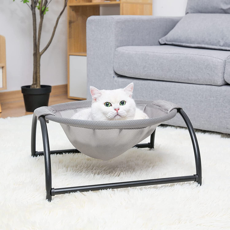 Cat Hammock Bed, Elevated Pet Bed Breathable Hanging Nest with Detachable Cover