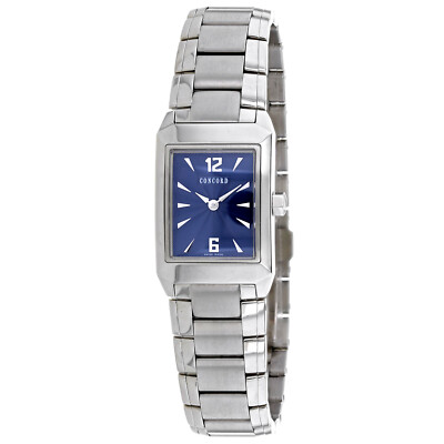 Pre-owned Concord Women's Carlton Blue Dial Watch - 310708