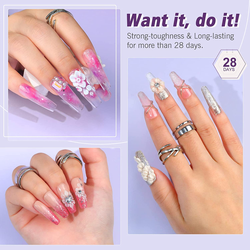 Acrylic Nail Kit – 30G Clear Acrylic Powder & 60Ml Acrylic Liquid Set with Nail 