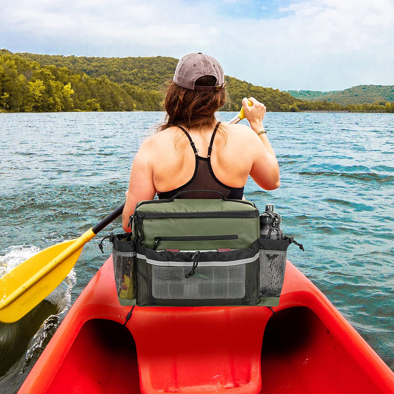 Small Kayak Cooler, Waterproof Kayak Cooler behind Seat, Kayak Chair Back Cooler