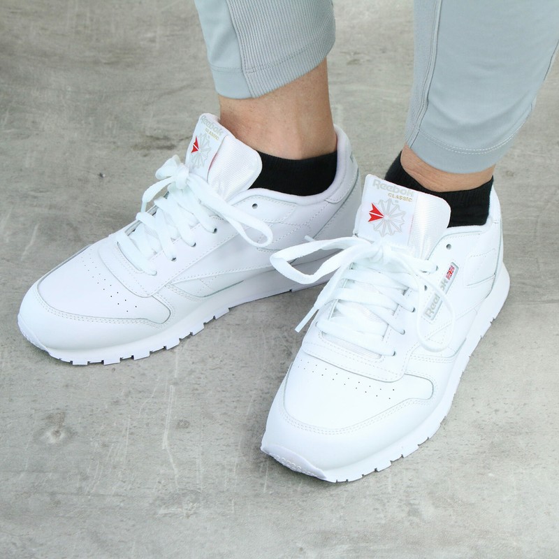 Reebok Classic Leather Schuhe Sneaker Damen Jungen Mädchen Leder 50151  Weiß: купить с доставкой из Германии, цена 7 682 руб - (292029050745)