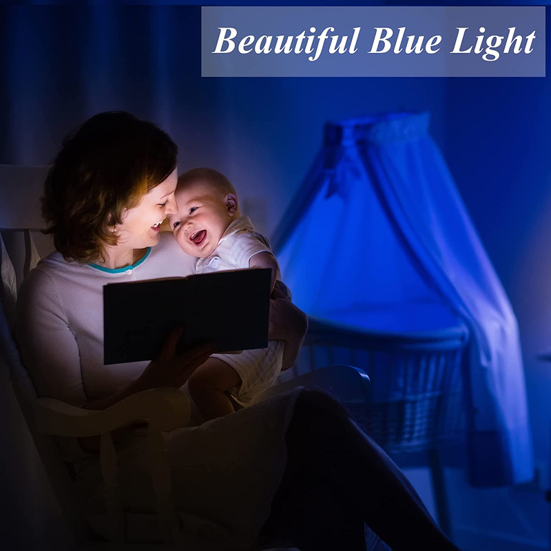 4-Pack Color LED Bulbs, Deep Vivid Cobalt Blue for Bedroom and Porch, A19 E26 Me