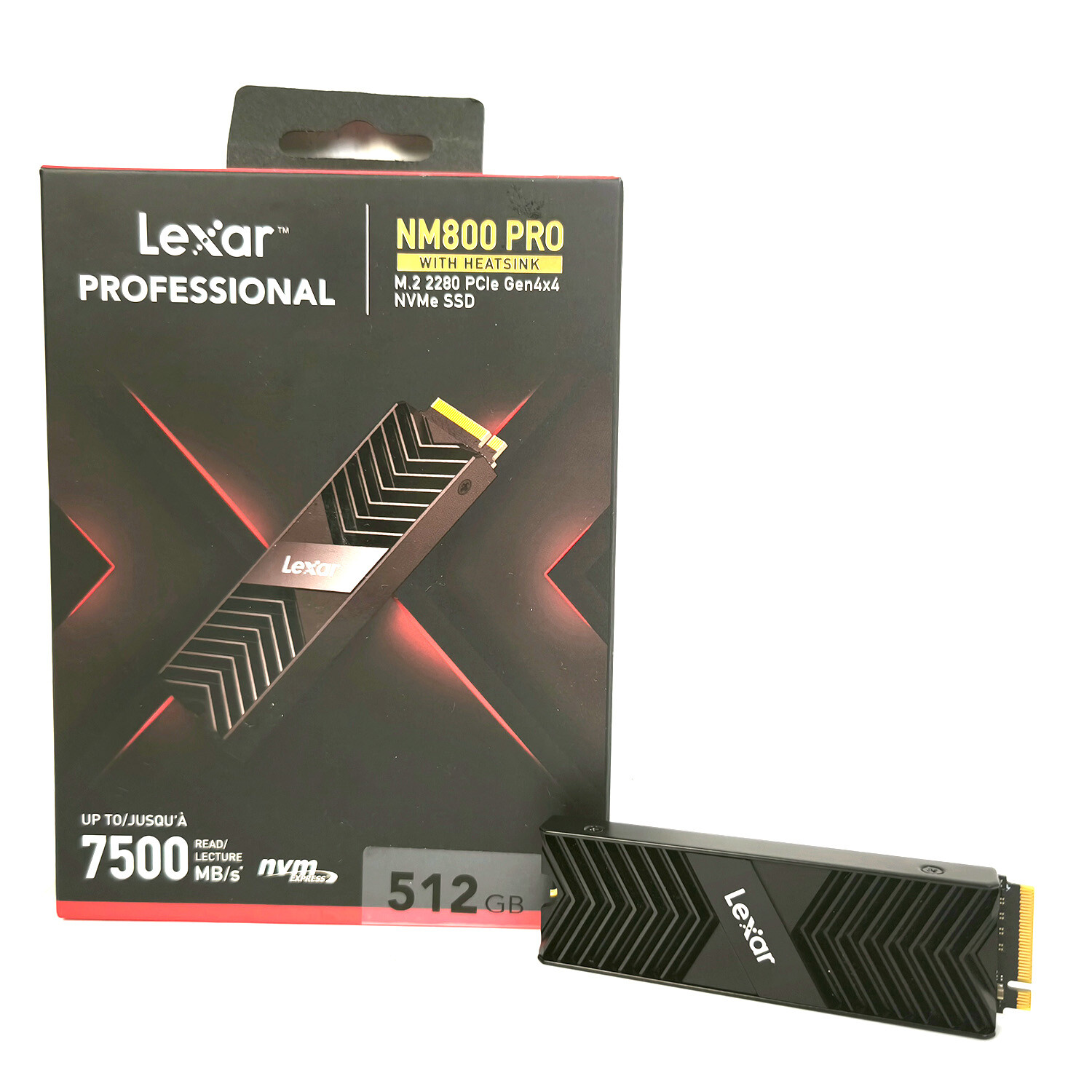 Lexar Professional - NM800 Pro + Heatsink Festplatte - 512GB SSD Zustand: gut