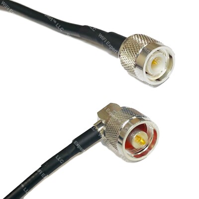 RFC240 TNC MALE to N MALE ANGLE Coax RF Cable USA-Ship Lot