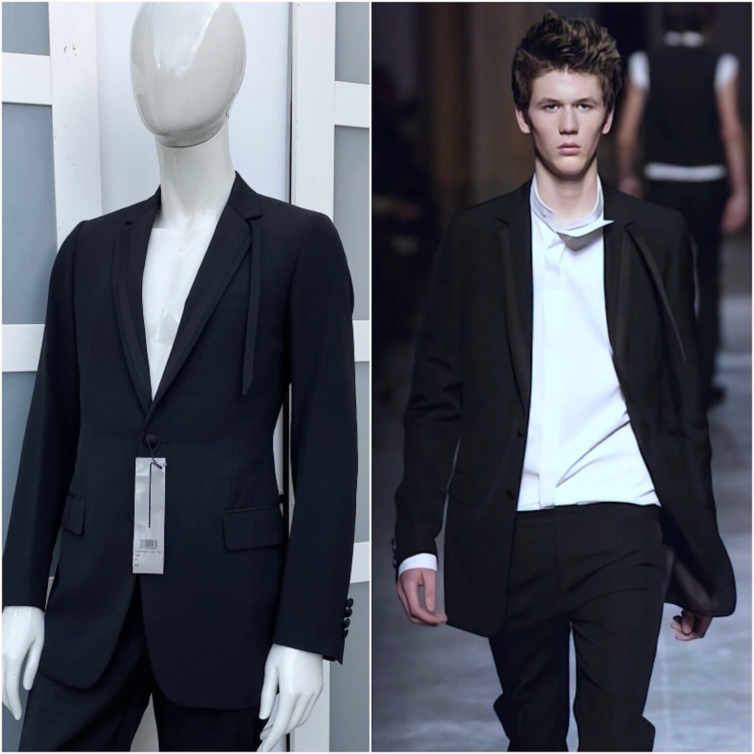 UltraRare & Great Dior Homme AW02 Hedi Slimane Tuxedo Wool UltraRare & Great Dior Homme AW02 Hedi Slimane Tuxedo Wool