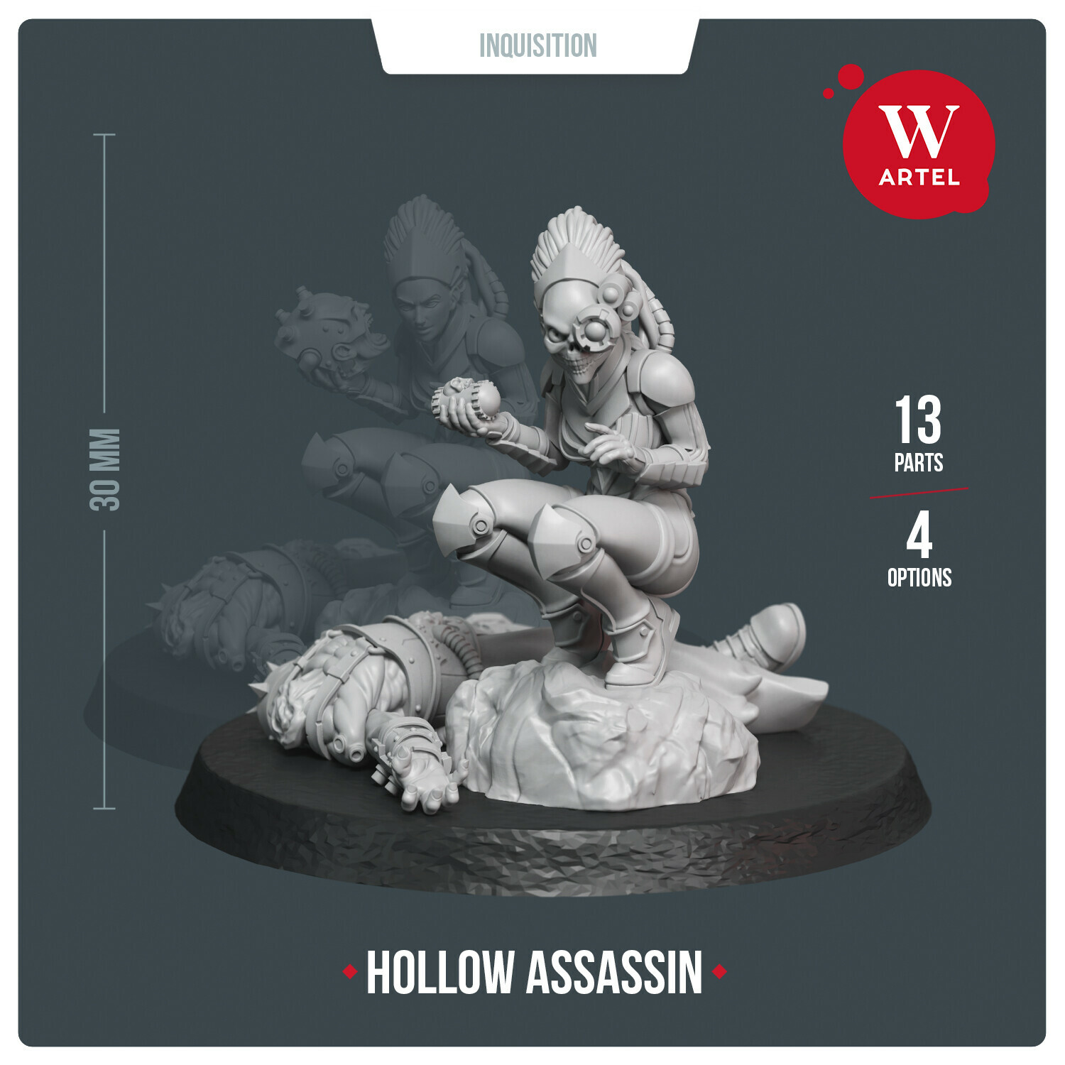 Artel W Hollow Assassin 28mm Миниатюра Wargaming