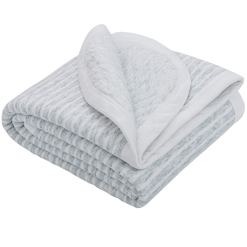 NTBAY Jersey Cotton Quilted Toddler Blanket, Breathable and Warm for Boys and Gi