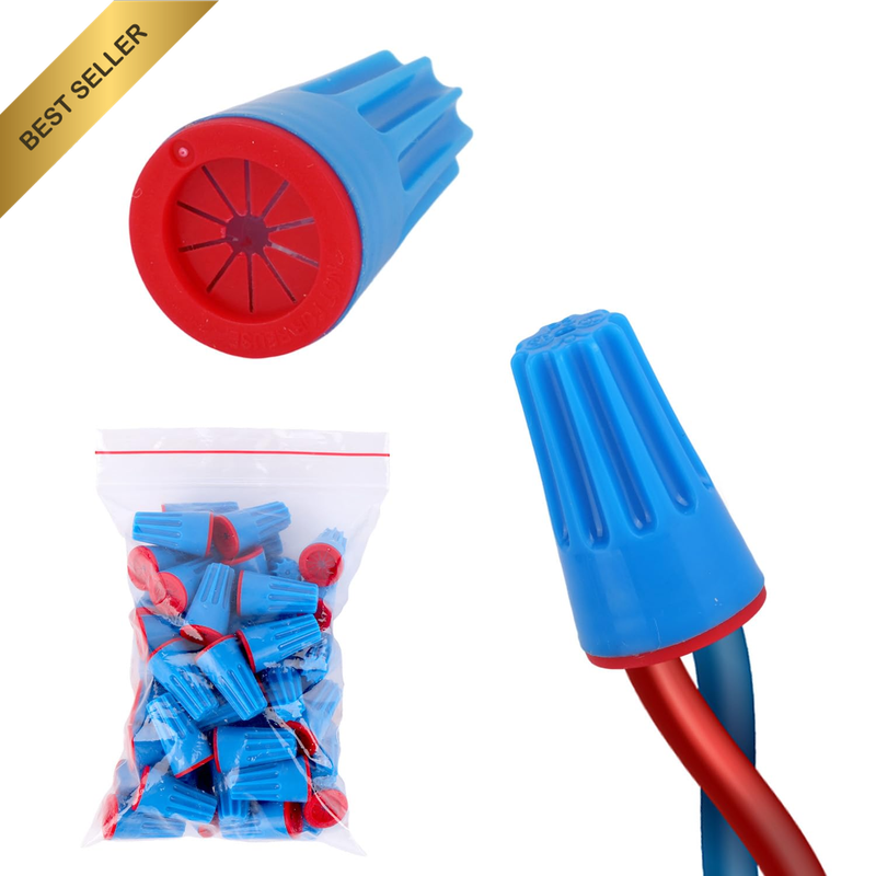100Pcs Waterproof Wire Electrical Connectors, 22AWG-14AWG UL Listed Outdoor Seal