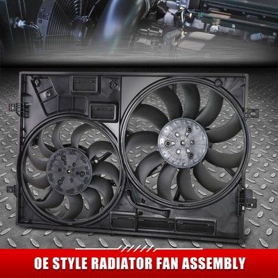 Для 19-21 Audi Q3 2,0 T 4-цилиндровый двигатель DOHC в стиле OE Вентилятор охлаждения радиатора в сборе