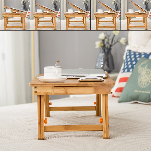 Lapdesk Left Handed NNEWVANTE Adjustable Laptop Table  Portable Fold Bed Tray