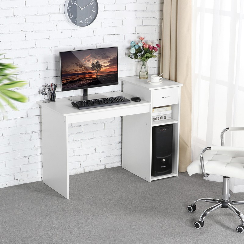 Small Computer Study Student Desk Laptop Table With Drawer Home