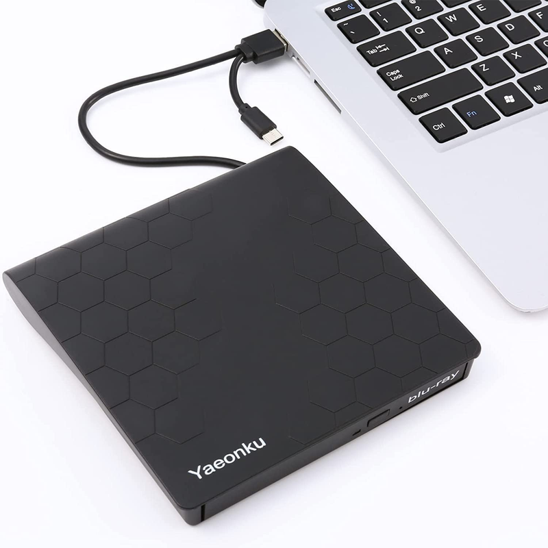 External Blu Ray CD DVD Drive USB 3.0 Type C Portable CD DVD Blu Ray Player