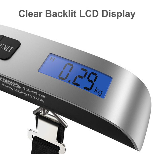 [Backlight LCD Display Luggage Scale]Dr.meter 110lb/50kg Electronic Balance with