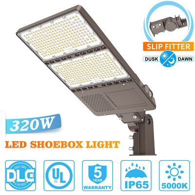 320W Dusk to Dawn LED Parking Lot Stadium Commercial Area Street Pole Lighting