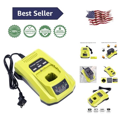 Fast Dual Chemistry Charger for Ryobi ONE+ Batteries - FCC RoHS CE Certified
