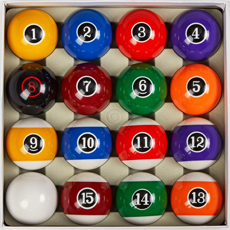 Deluxe Marble-Swirl Billiard Pool Balls 16 Ball Set - Multiple