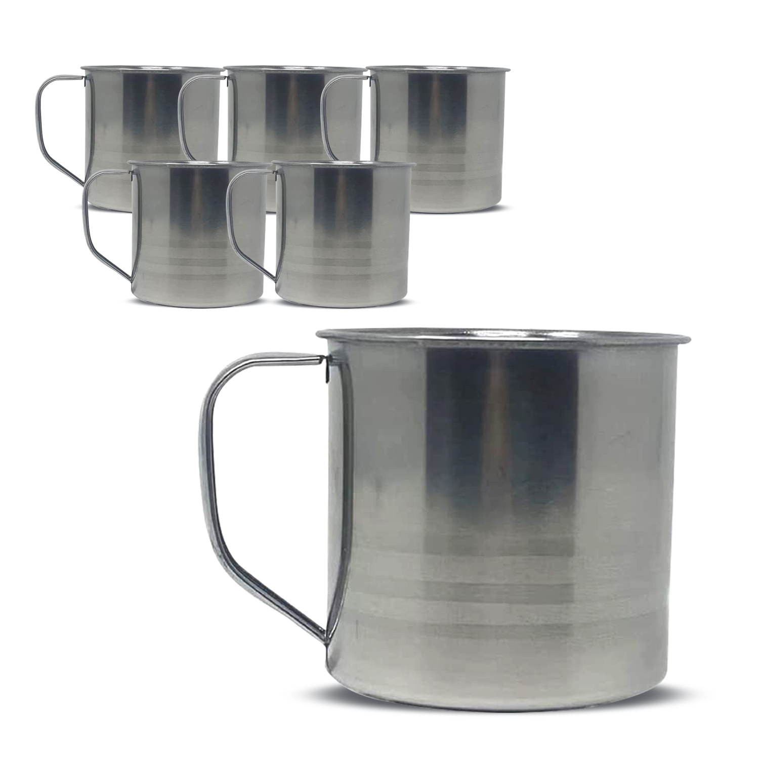 Choice of 1-96 Pc Stainless Steel Coffee Soup Mug Tumbler Camping Mug Cup 16oz