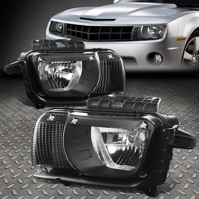 ДЛЯ 10-13 CHEVY CAMARO OE STYLE, ЧЕРНЫЙ КОРПУС, ГАЛОГЕННЫЕ ФАРЫ, ЛЕВАЯ+ПРАВАЯ ФАРЫ