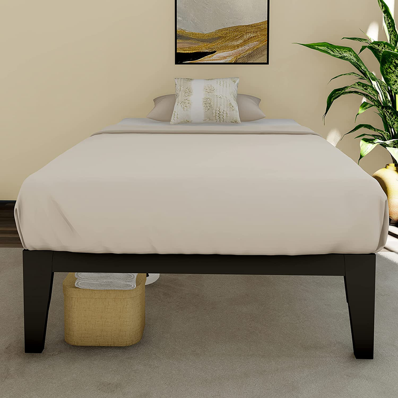 Twin Bed Frame/Twin Bed/Twin Size Metal Platform Bed Frame with Steel Slats/Twin